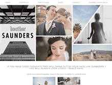 Tablet Screenshot of heathersaundersphotography.com
